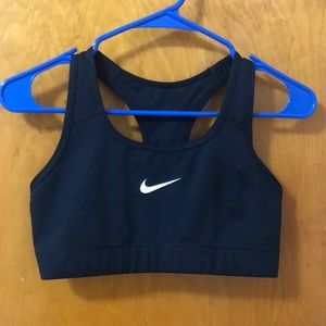 Black Nike sports bra